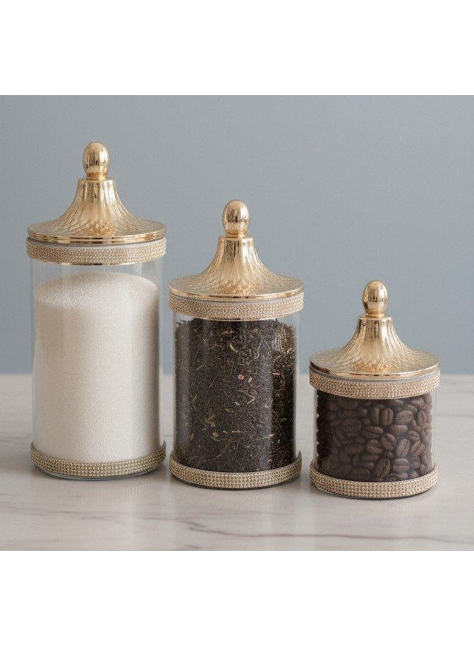 طقم بطرمانات استراس 3*1 - Image 3